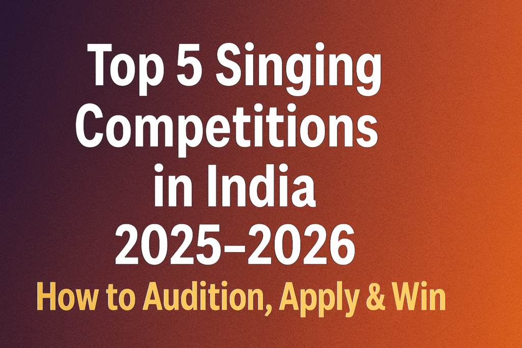 Top 5 Singing Competitions in India Talent Audition Hub